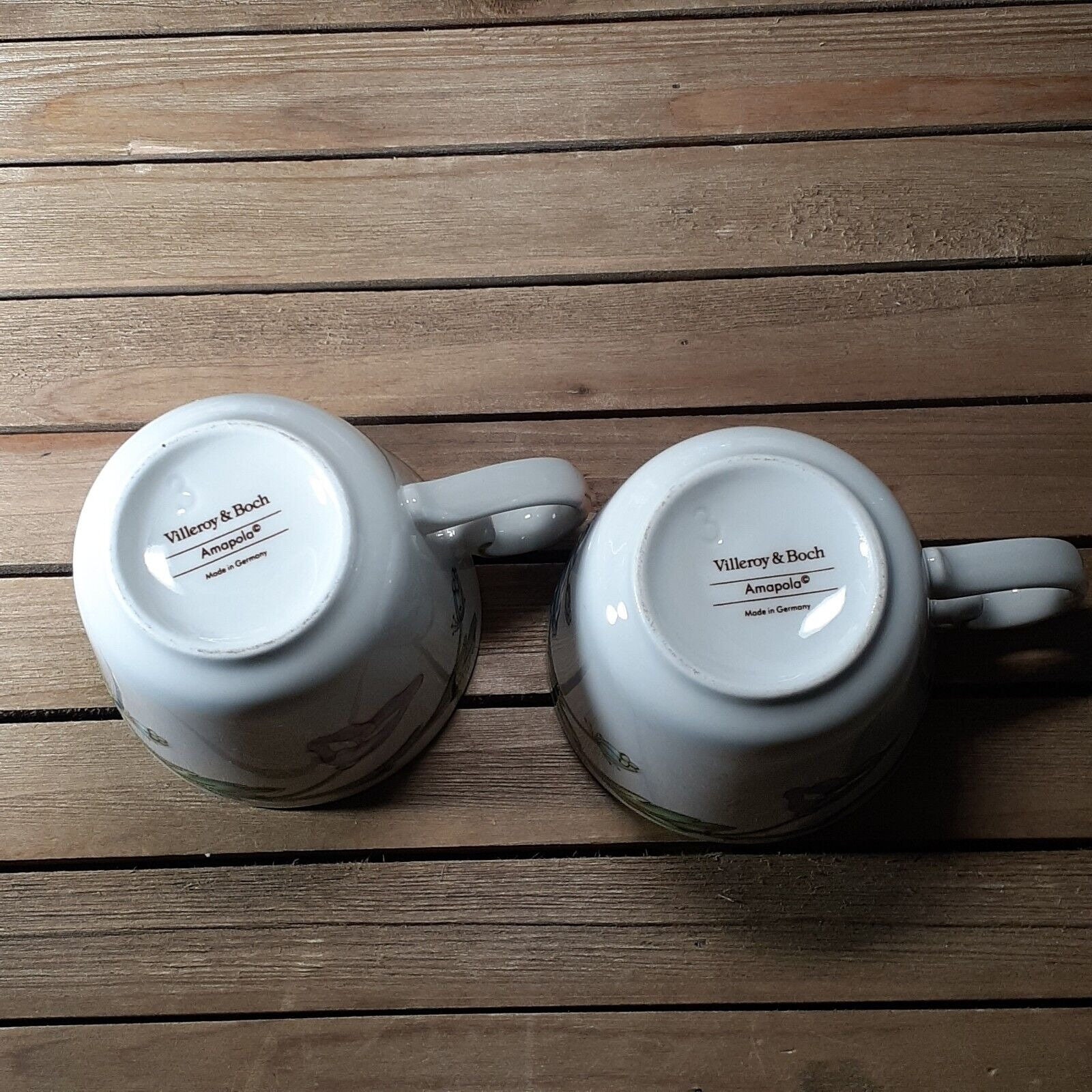 ヴィンテージ ビレロイ ボッホ ドイツ アマポラ オレンジ ブルー