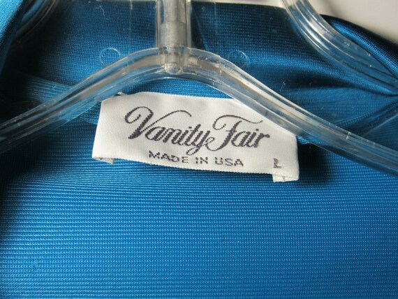 Vanity Fair Pajamas 1960's Slinky Teal Blue Viva … - image 4