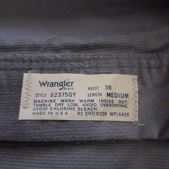Vintage Wrangler Mens Brushed Corduroy Trousers 3… - image 5