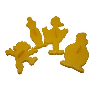 Cortadores de biscoitos da Vila Sésamo Big Bird Bert Ernie Cookie Monster pré-escolar 1977