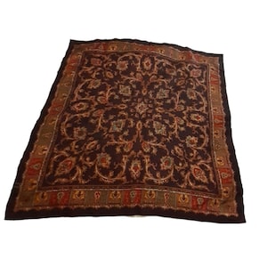 Regal Satin Scarf Hand Rolled Edge Pattern Paisley Style 31&quot; x 31&quot;