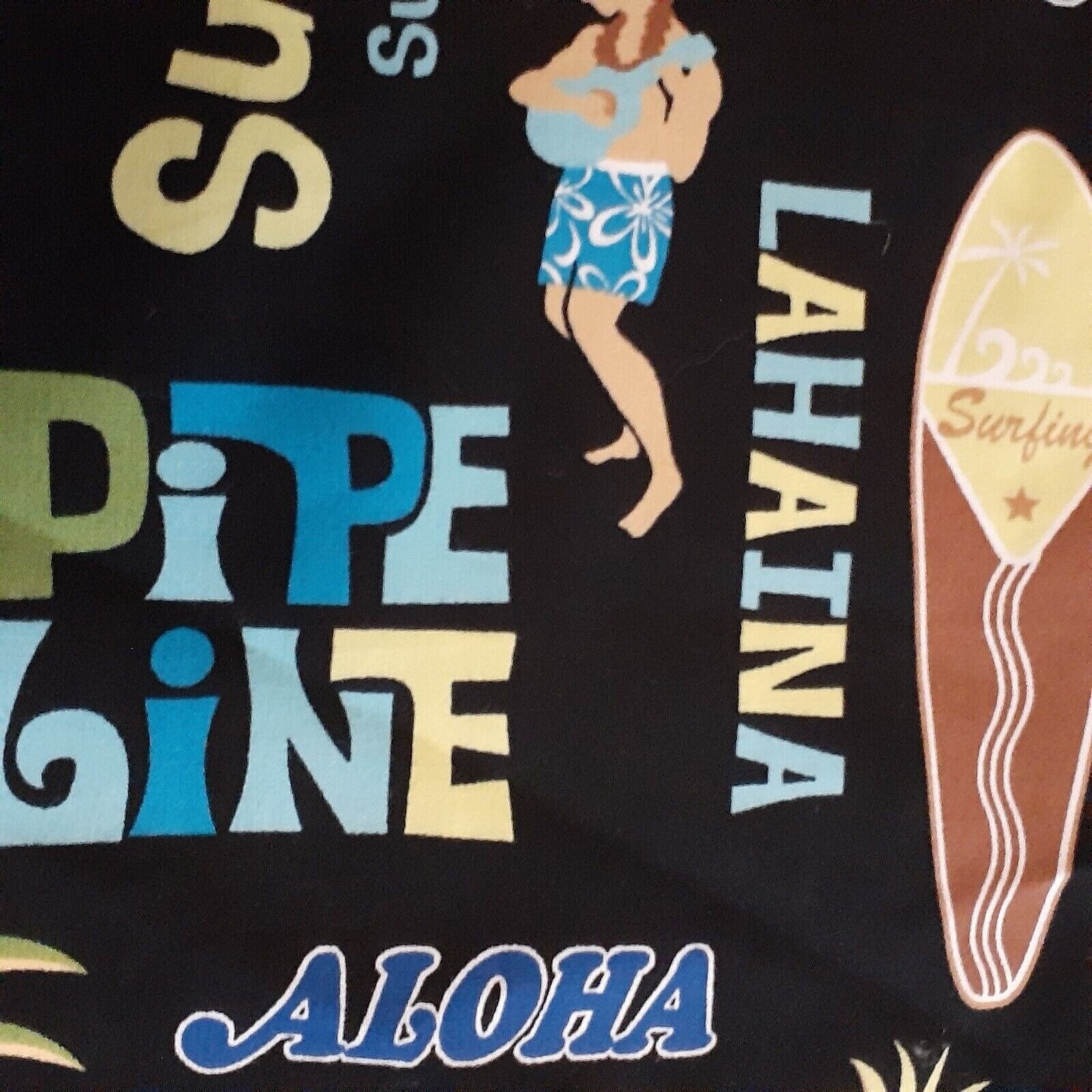 Cotton Sewing Fabric Lahaina Maui Hawaii Kailua Hula