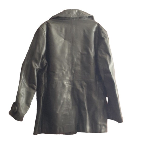 GENUINE LEATHER Mens Car Coat Jacket Vintage Fant… - image 3