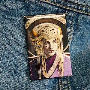 Padme/padme art/print button/ pin/ badge