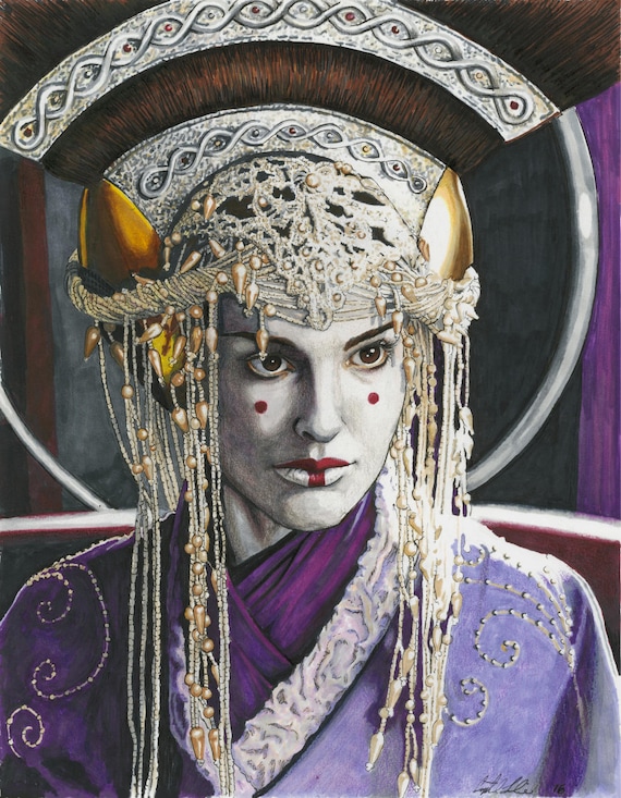 Art Print: Padme/queen Amadala/ Purple/ Padme Art/senator/clone  Wars/phantom Menace - Etsy