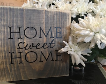 Home Sweet Home sign