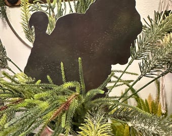 Turkey Plant Stake Garden Stake Metal Decoration Plant Accessory