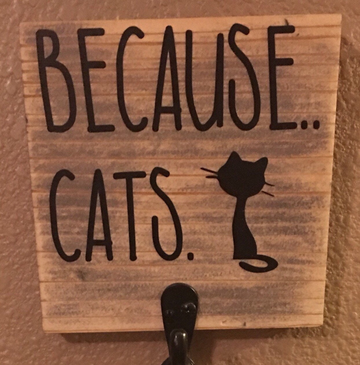 Because.. Cats. Sign With Lint Roller Hook Etsy Canada