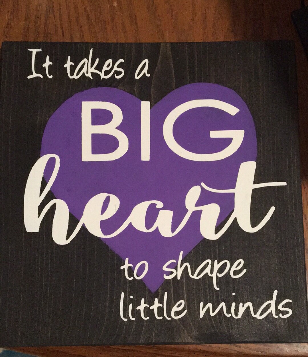 Teacher Appreciation It Takes A Big Heart to Shape Little Minds Poster for  Sale by TheMugsZone