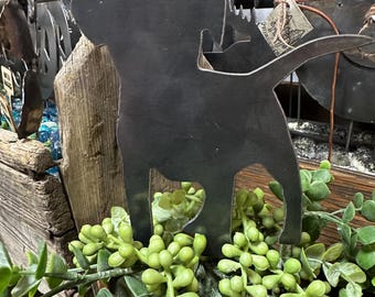 Puppy Plant Stake Garden Stake Decoration Metal Plant Accessory