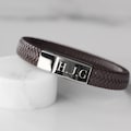 Men’s Personalised Leather Bracelet - Hidden Message Leather Bracelet - Men’s Leather Bracelet - Gift for Him - Birthday Gift for Boyfriend
