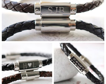 Personalised Men's Bracelets, Engraved Bracelets, Custom Mens Bracelets, Men's Bracelet