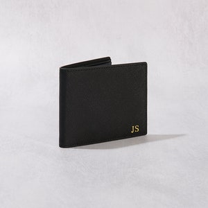 Cartera de cuero personalizada para hombre - Cartera de cuero Saffiano