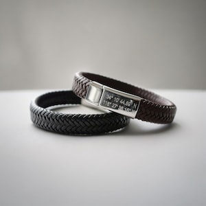 Langeafstandscadeau voor hem, aangepaste coördinatenarmband, gepersonaliseerde coördinatenarmband, interlokale cadeau.