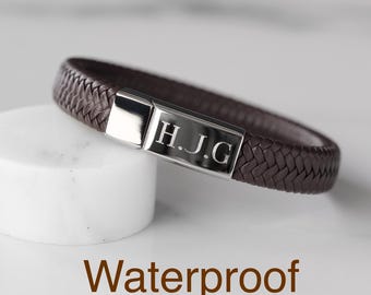 Gepersonaliseerde herenarmbanden, gegraveerde armbanden, op maat gemaakte herenarmbanden, herenarmband