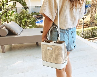 Personalised Straw Bag