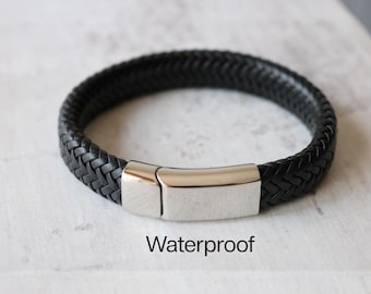 Pulsera de cuero personalizada - Grabado personalizado GRATIS