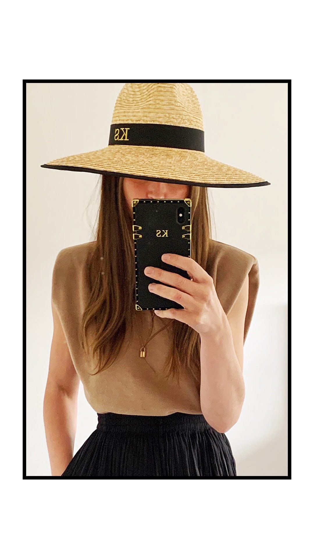 Personalised Summer Hat Wide Brim 