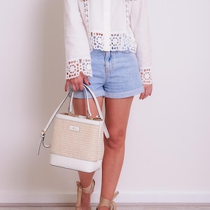 Personalised Straw Bag - Personalised Summer Bag
