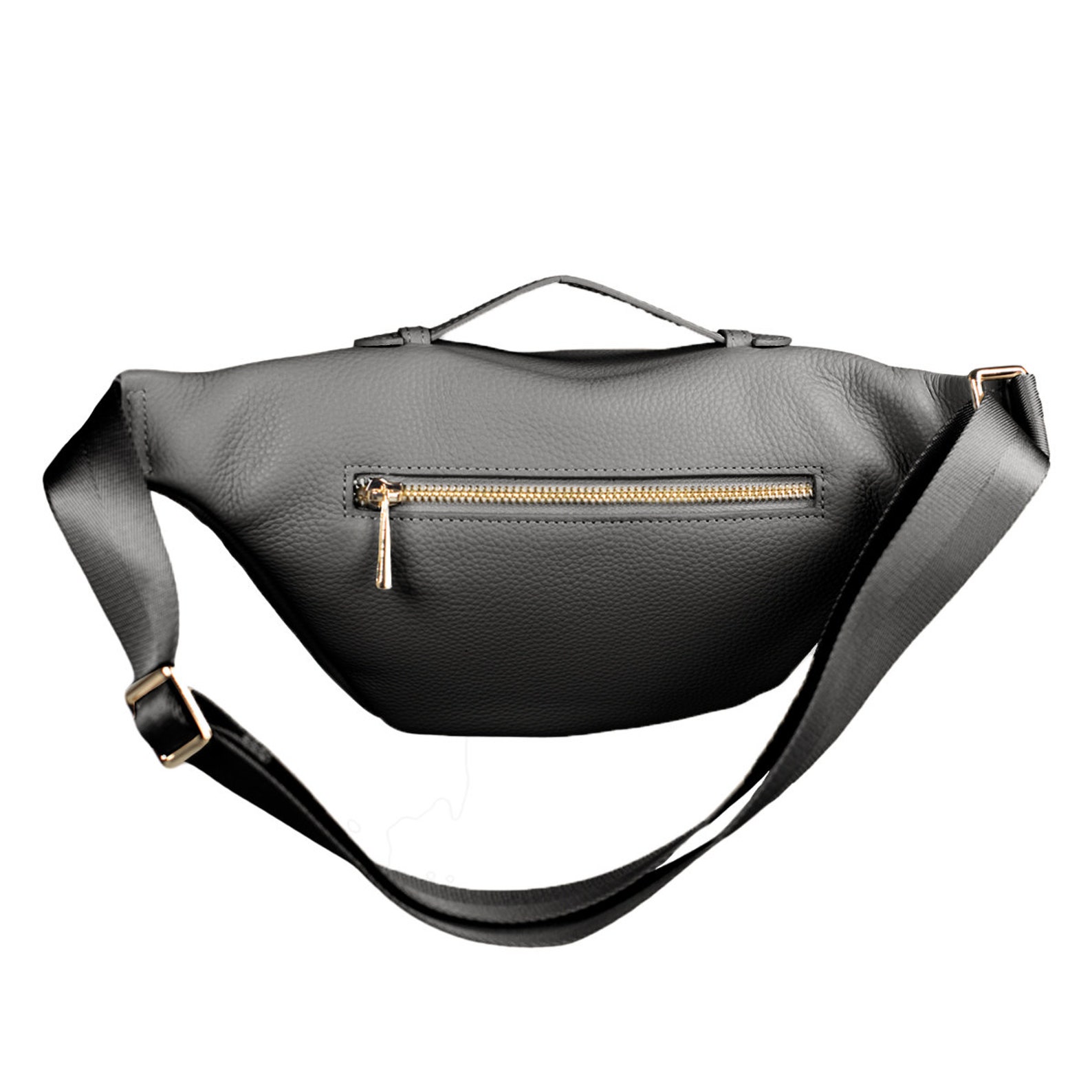 Personalised Leather Bum Bag Available in Stone or Black Etsy