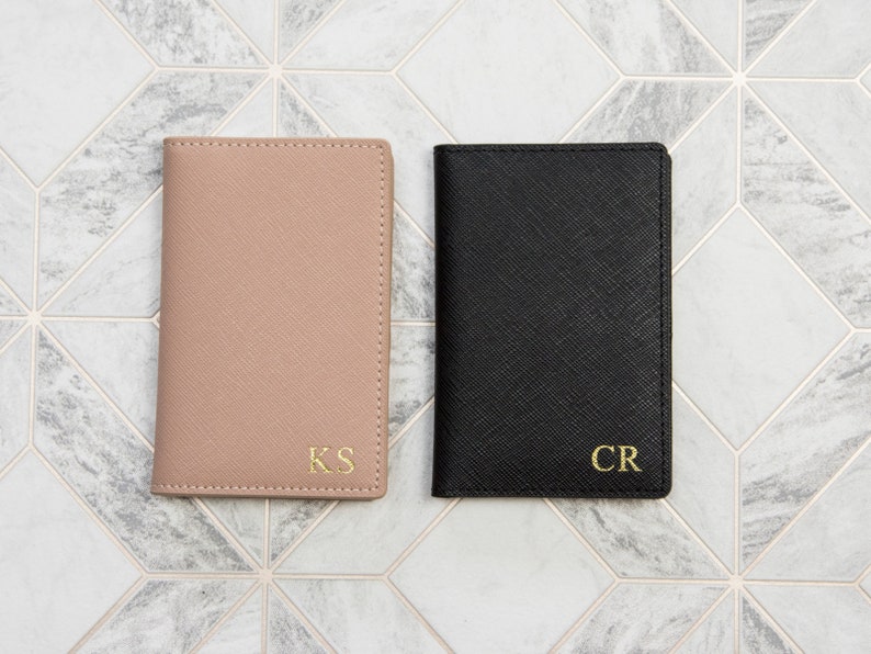 Cartera de tarjeta de cuero - Cartera personalizada - Porta tarjeta personalizada - Organizador de bolsillo imagen 1