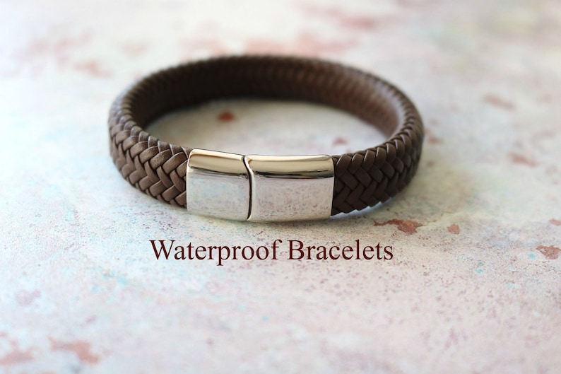 Teenage Leather Bracelet Boys Bracelet Teenage Personalised Bracelet image 3