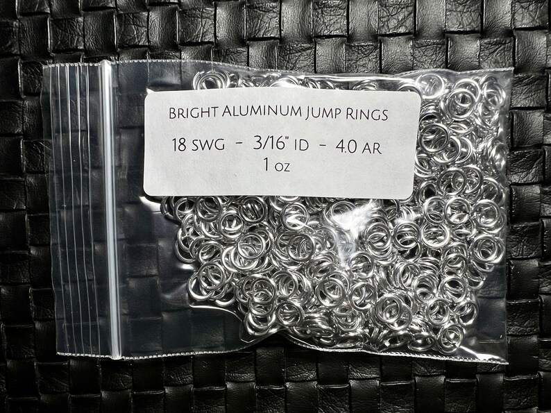 Bright Aluminum Jump Rings for Chainmaille Work Etsy