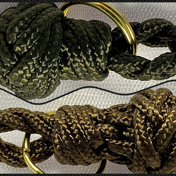 Small Nautical Inspired Paracord Keychain Accessory