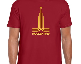 Moskau 1980 | Sowjetunion | UdSSR | CCCP | Russland | Retro | T Shirt