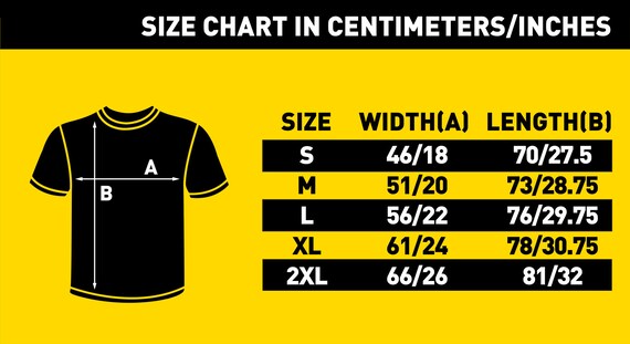 Pan American Shirt Size Chart