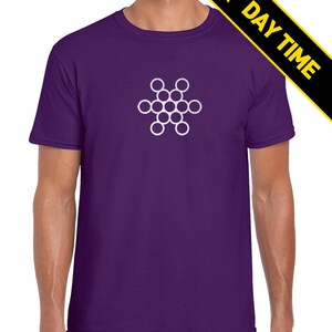 Glow in the Dark! - Fruit of Life | Sacred Geometry | Circular | Pattern | Spiritual | Enlightenment | Cosmic | T Shirt