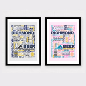 Richmond, VA / RVA Breweries Collage Print - Multiple Color Options