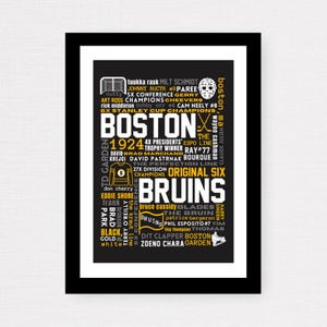 Boston Bruins (NHL) Team Collage Print