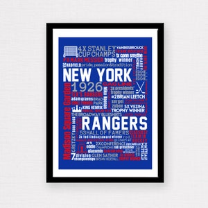 New York Rangers (NHL) Team Collage Druck