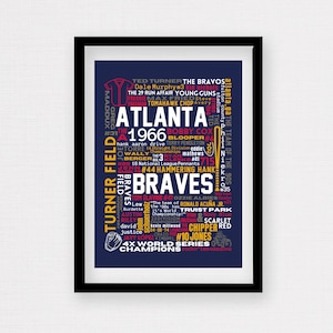 Atlanta Braves (MLB) Team Collage Print