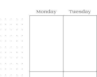 Insertos imprimibles semanales verticales de Happy Planner