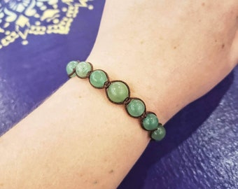 Bracelet en macramé fait main de type pierre