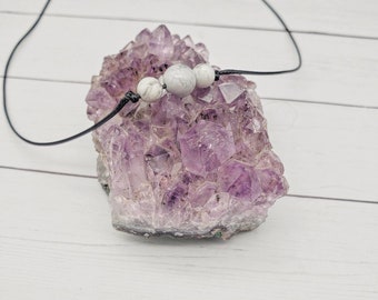 Simple style stone choker necklace