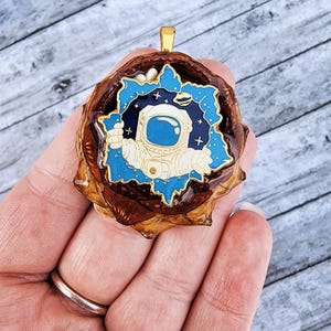 Astronaut Pin Pinecone Pendant