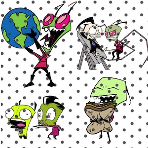 invader zim cut file svg Dib gir