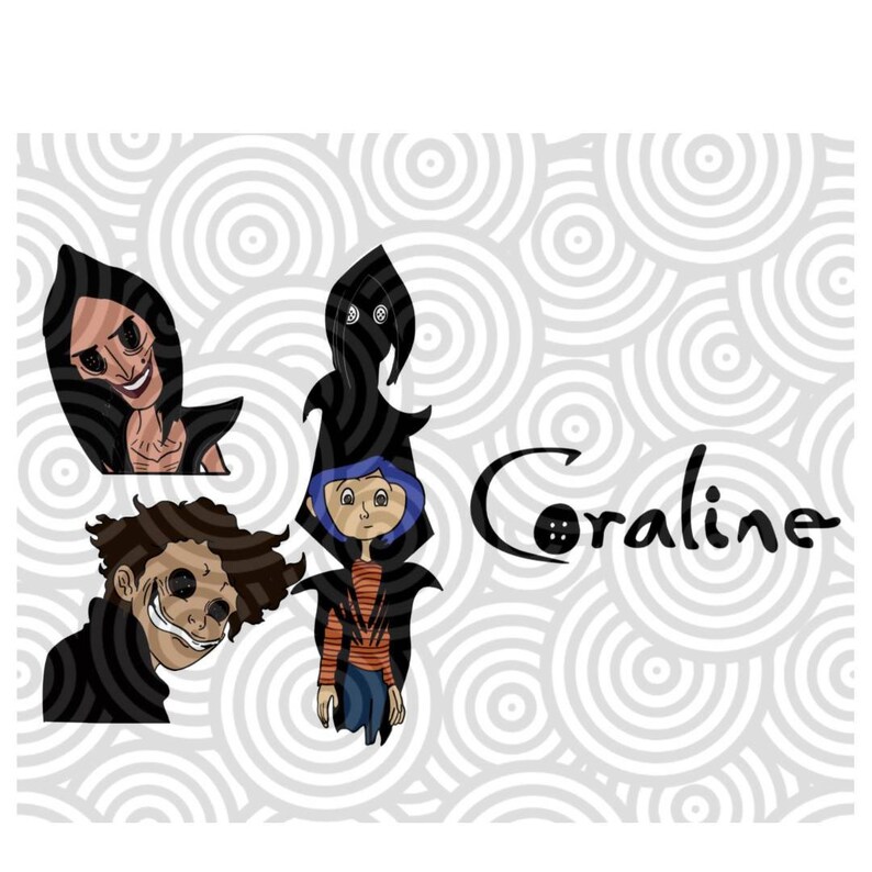 Download Coraline SVG Other Mother Wybie Disney SVG | Etsy