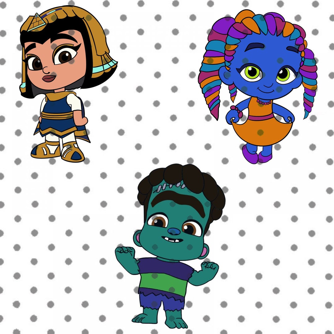 Super Monsters | Frankie Smash | Cleo | Zoe SVG - Etsy Finland