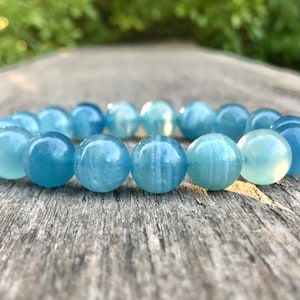 Blue calcite bracelet discount