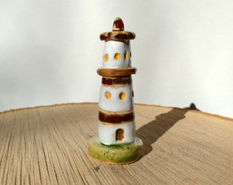 BBV Amrum Leuchtturm Modell 20,5cm Teelichthalter Keramik Leuchtturmmodell 