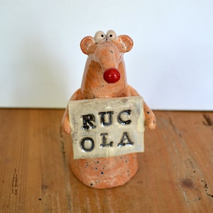 sweet ceramic herbs mouse Kalea - rocket