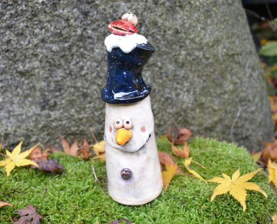 Ceramic Christmas Decoration Snowman Adrian