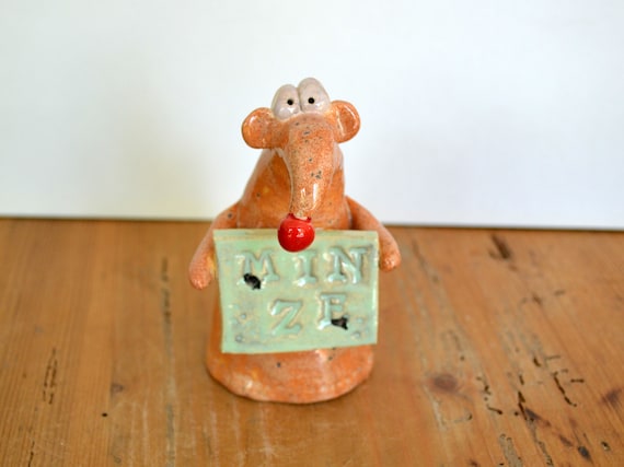 sweet ceramic herbs mouse Kiana - mint