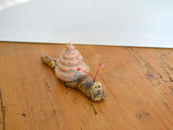 Ceramic flower bed snail Kanani