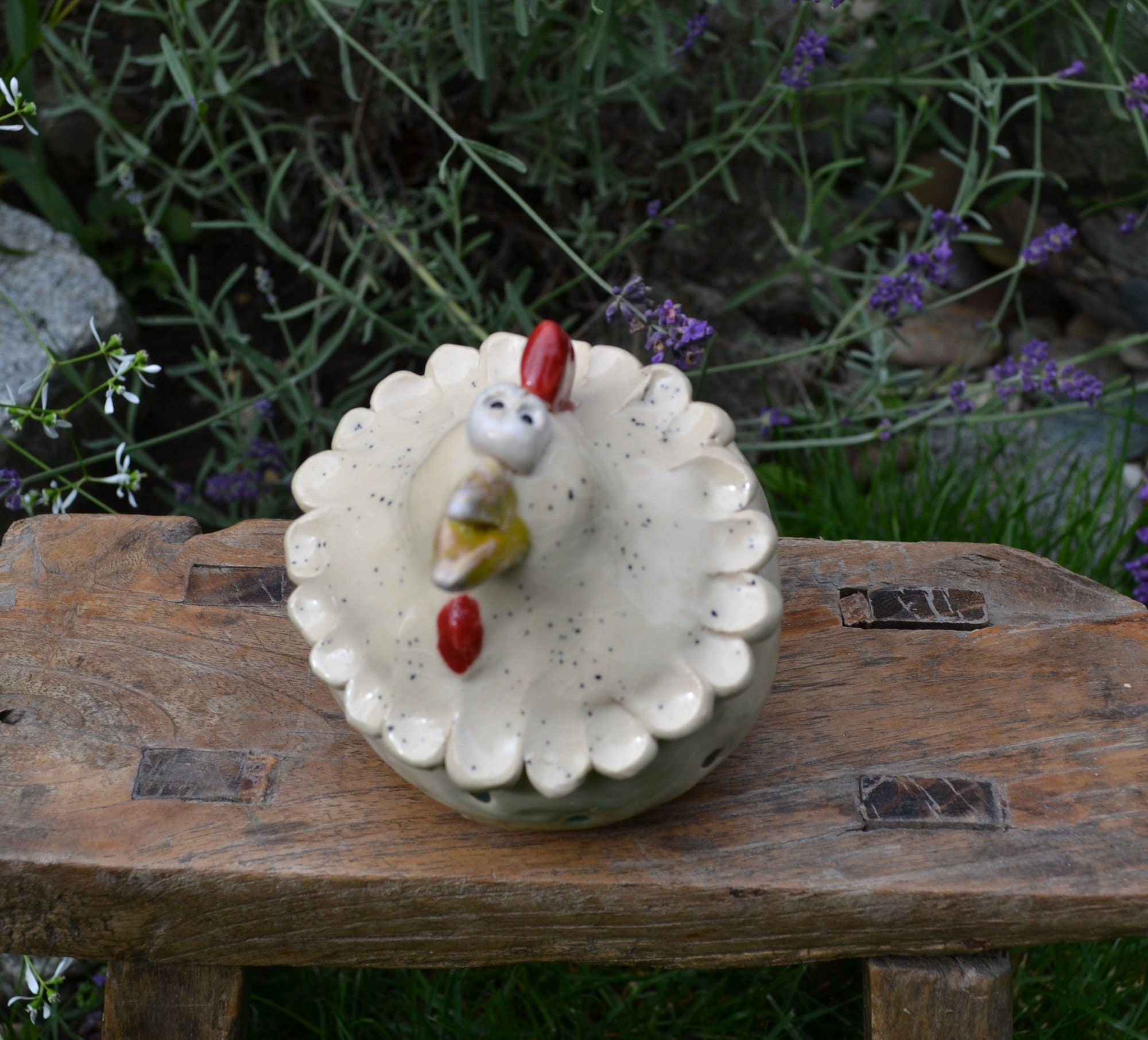 Garden Ceramic sculpture Rooster Wesley