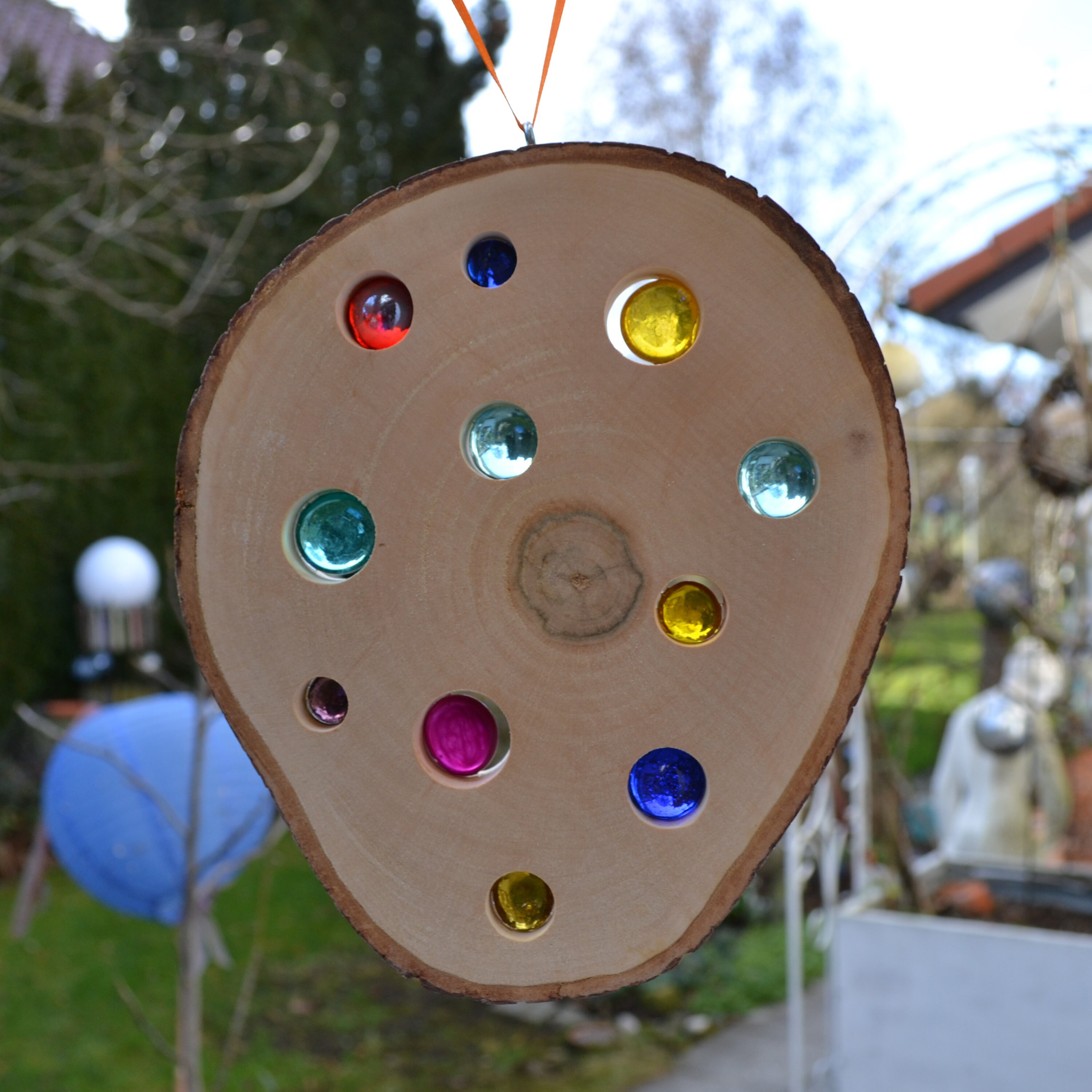 Window Decoration, Wood Sun CatcherBirch Nature